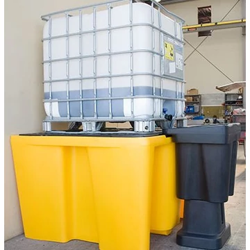 Kármentő, 1 palettás - 1000 L-es IBC tartályhoz - MD-PE Kármentő, 1 palettás - 1000 L-es IBC tartályhoz - MD-PE