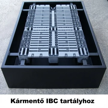 2. - PP./PE. műanyag kármentő, 1 palettás - 1000 L-es IBC tartályhoz