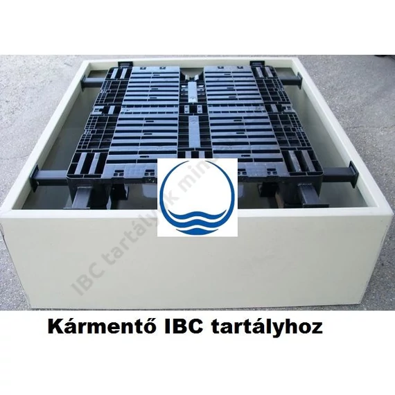 2. - PP./PE. műanyag kármentő, 1 palettás - 1000 L-es IBC tartályhoz