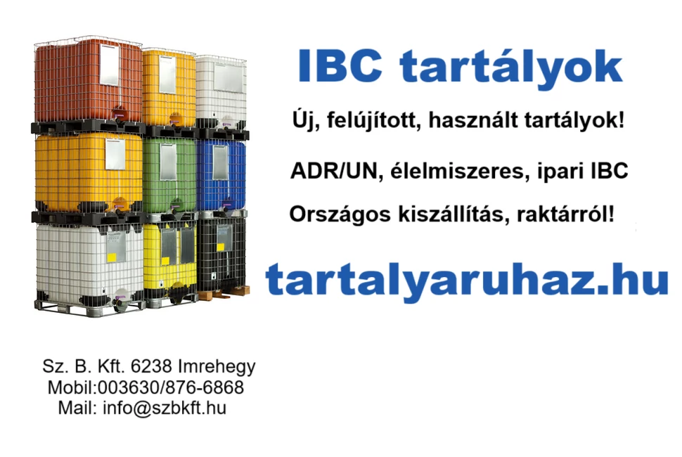 IBC szállító tartályok minden esetre!