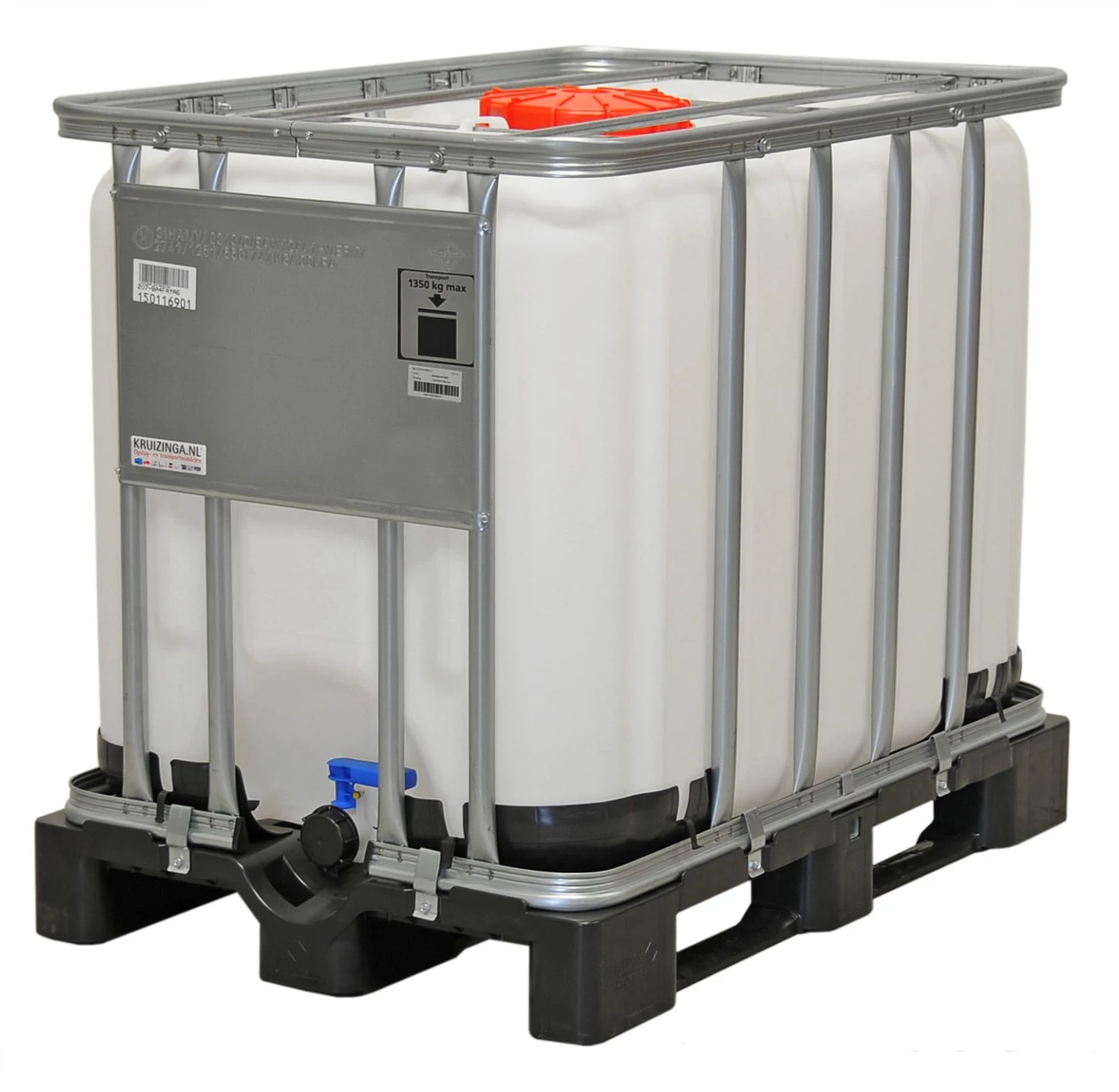 IBC 640 liter, Felújított, ÉLELMISZERES tartály / konténer