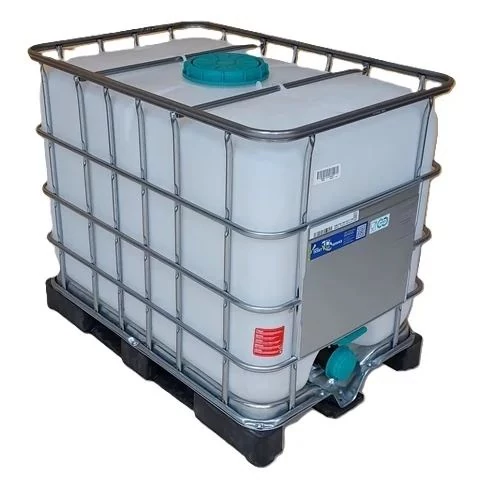 IBC 640 liter használt, tiszta, ÉLELMISZERES  tartály / konténer